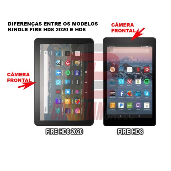 Pel Fosca Comum P/ Tablet Amazon Kindle Fire Hd8 2020 10 Ger - Imagem 2